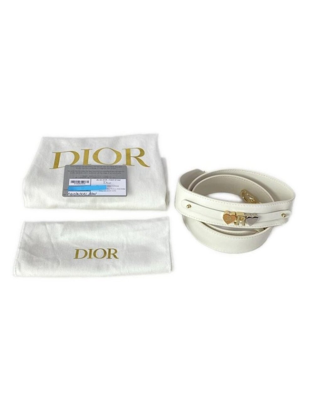 Dior Handbag Lady Small MY Abcdior White Gold Lambskin - Picture 11 of 15